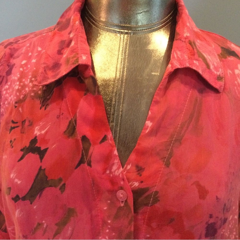 Tianello Abstract Pattern Blouse - Picture 2 of 7